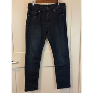 Buffalo David Bitton Black Jackson Straight Stretch Jeans Size 32 x 30